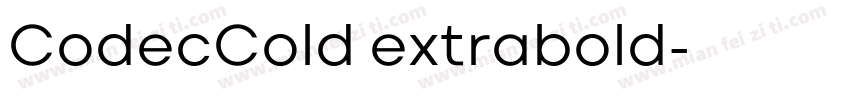 CodecCold extrabold字体转换